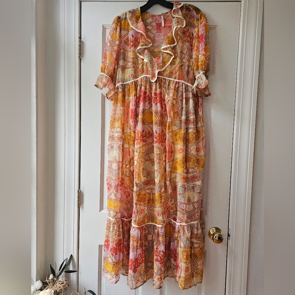 NEW Free People Carmella Maxi Dress Size XS - Picture 5 of 8
